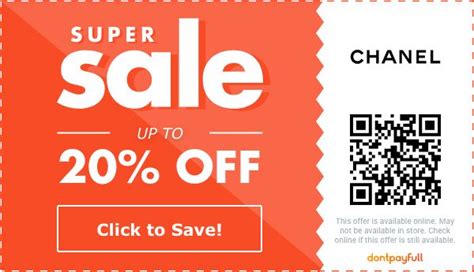 chanel code discount|Chanel promo code 2024.